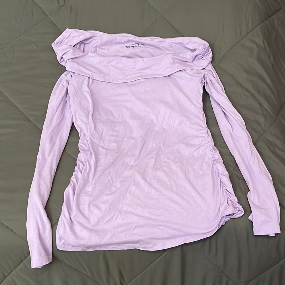 Victoria’s Secret Long Sleeve Lavendar Bra Top fitted dress top